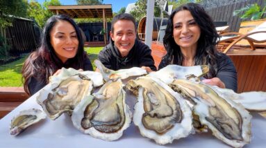 Head-Sized OYSTERS!! Aussie BBQ Surf & Turf w/ The Grill Sisters!!