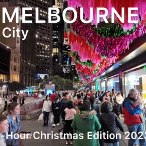 Melbourne City 1 Hour Christmas Walk Tour | Myer Christmas Windows 2023 Australia