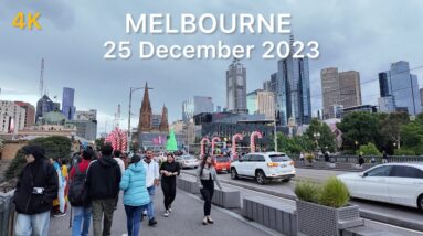 Christmas in Melbourne City 25 December 2023 Australia