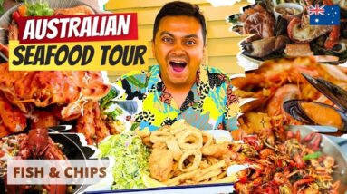 Australian Seafood Tour | Fish & Chips Mountain🐠🍟Best Australian Seafood on the Great Ocean Road