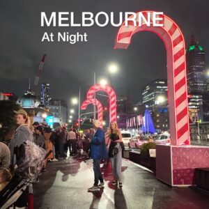 Friday Night in Melbourne City Australia 4K Video
