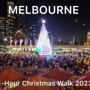 Melbourne City Christmas Walk 2023 Australia 1 Hour Christmas Tour