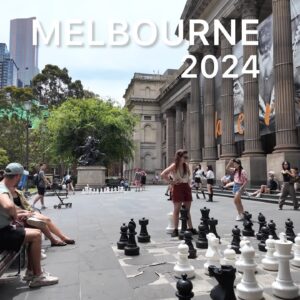 Exploring Melbourne City in January 2024 Australia 4K Video