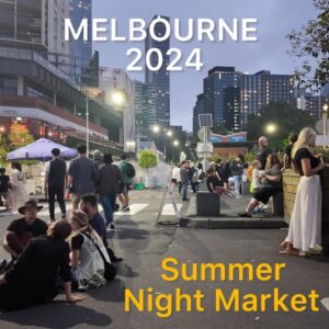 Melbourne City Summer Night Market in January 2024 Australia