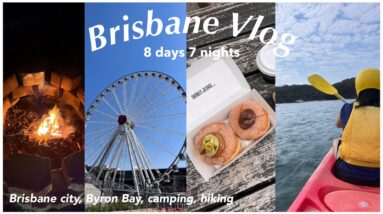 FIRST TIME IN BRISBANE Australia Vlog |Byron Bay, Hiking FOR 3 DAYS, Camping, Kayaking with Dolphins