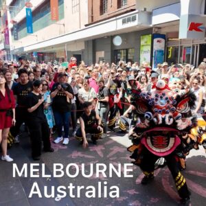 Melbourne City Australia Lunar Celebrations 2024 4K Video