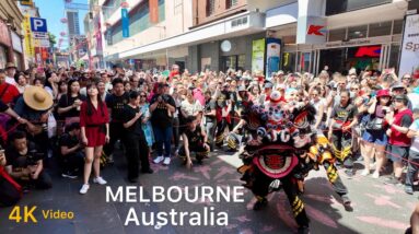 Melbourne City Australia Lunar Celebrations 2024 4K Video