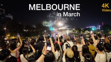 Melbourne City in March | Moomba 2024 Australia 4K