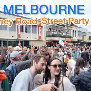 Melbourne, Sydney Road Street Party 2024 Brunswick Walking Tour 4K Video Australia