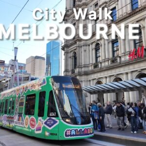 Melbourne Australia Walking Tour 2024 City Walk