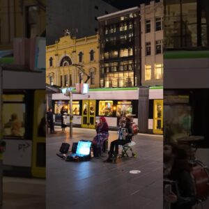 Melbourne Busking, Bourke Street Mall #streetperformer #city #travel