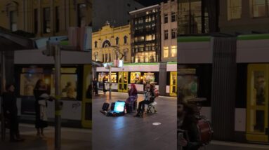 Melbourne Busking, Bourke Street Mall #streetperformer #city #travel