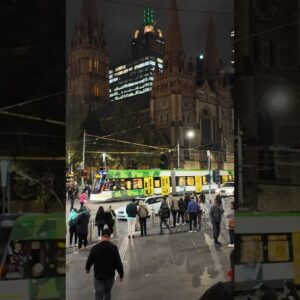 Melbourne Day or Night? #city #travel #shortstrending