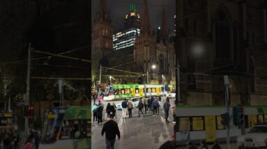 Melbourne Day or Night? #city #travel #shortstrending