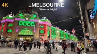 Melbourne Views at Night City Walking Tour Autumn Edition