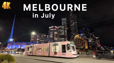 Exploring Melbourne City in July Australia 4K Video