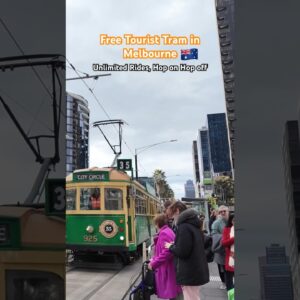 Melbourne’s Free Tourist Tram, Hop On, Hop Off Unlimited Rides #walkthrough #walkingtour