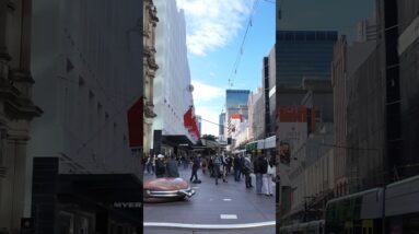 Melbourne, Bourke Street Mall #walkthrough #walkingtour