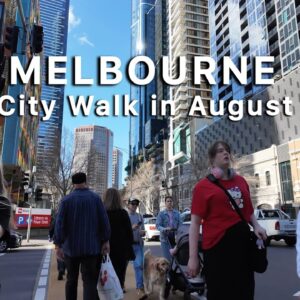 Strolling in Melbourne City Australia 4K Video