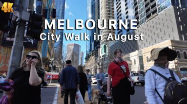 Strolling in Melbourne City Australia 4K Video