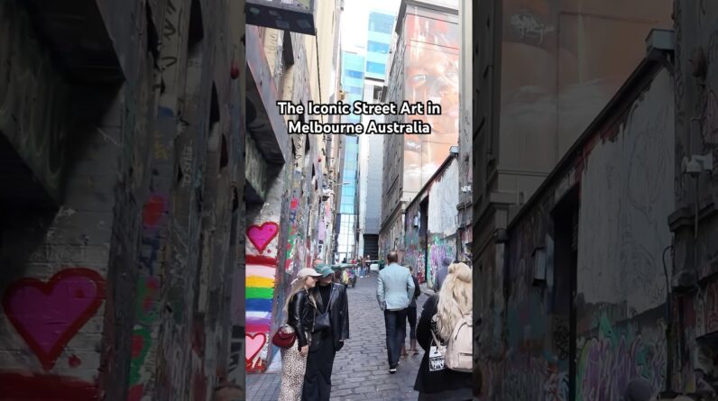 Walkthrough Melbourne’s Iconic Street Art, Hosier Lane #melbournecity #travelmelbourne