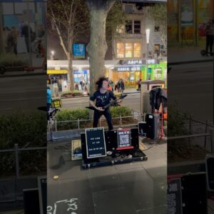 Melbourne Street Busking Swanston Street, Rick Grimm #rockstar #heavymetal #cityofmelbourne