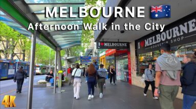 Melbourne Australia City Walkthrough 4K Video