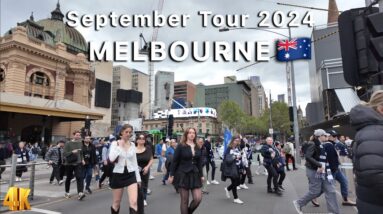 Melbourne Australia Saturday Afternoon Tour 4K Video