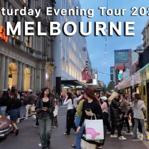 Saturday Evening Tour Melbourne Australia 4K Video