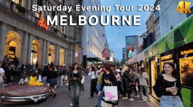 Saturday Evening Tour Melbourne Australia 4K Video