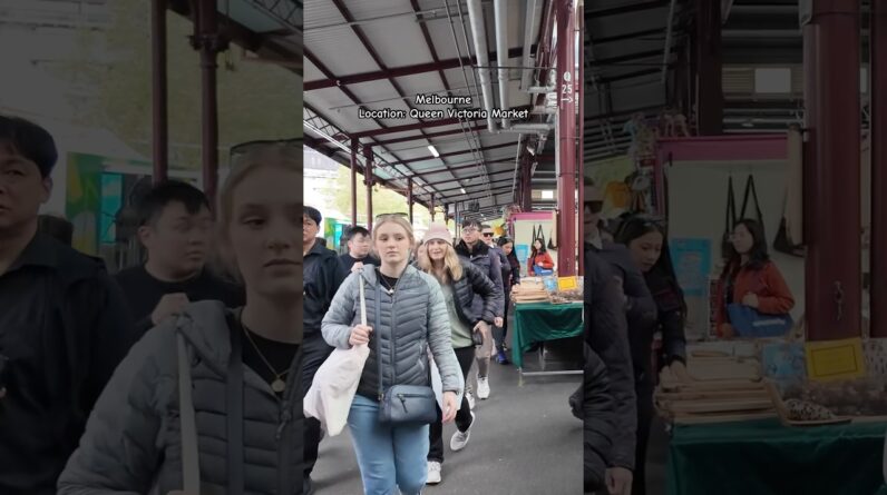 Walking in Melbourne Queen Victoria Market #australia #melbournewalks